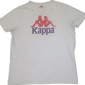 Kappa White Logo Crewneck T-shirt